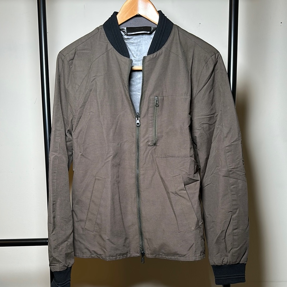 J Brand Brown Reversible Bomber Men’s Jacket (size S)